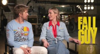 Ryan Gosling e Emily Blunt recebem o Fantástico para falar do filme 'O Dublê'