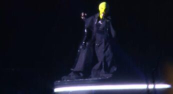 Mascarada, Madonna canta em ensaio no palco de show em Copacabana