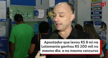 Apostador que levou mais de R$ 8 milhões na Lotomania ganhou R$ 212 mil no mesmo dia e no mesmo concurso | Norte e Noroeste