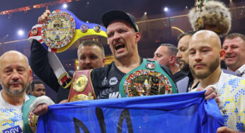 Oleksandr Usyk da Ucrânia se torna o campeão mundial indiscutível dos pesos pesados